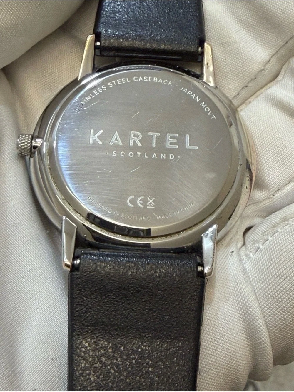 Kartel Hume 40mm Mens Quartz Watch Black Sunray Dial Scottish Design Minimalist